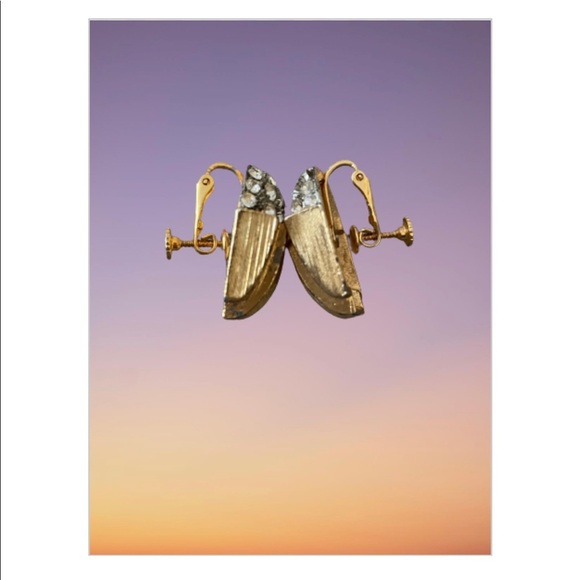 Art Deco style vintage screw back earrings m - Picture 5 of 5